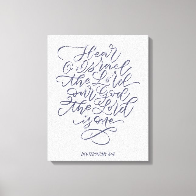 Femte Mosebok 6:4 Canvastryck (Framsida)