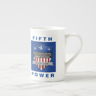 Femte Power Dubbla Mugg Benporslin Mugg