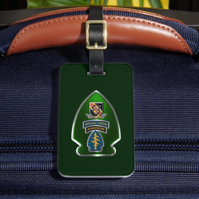 Femte Speciella styrgruppen (flygburen) Bagagebricka (Framsida Insitu 2)