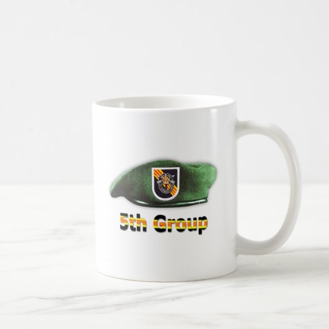 Femte Speciella styrgruppen SFG SF Veterans LRRP Kaffemugg (Höger)