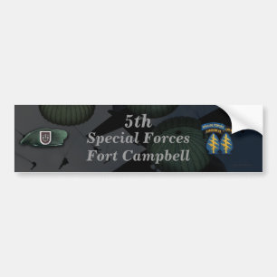 Femte speciella styrkorna fort campbell Bumper Sti Bildekal