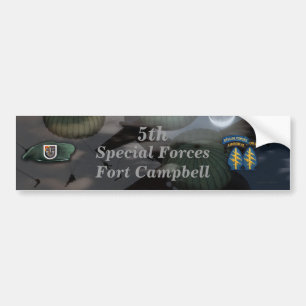 Femte speciella styrkorna fort campbell Bumper Sti Bildekal