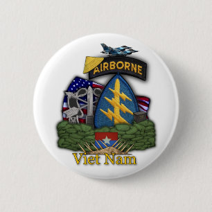 Femte speciellare styrkornas grönt berets vietnam knapp
