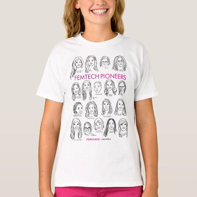 FemTech Pioneers T Shirt (Framsida)