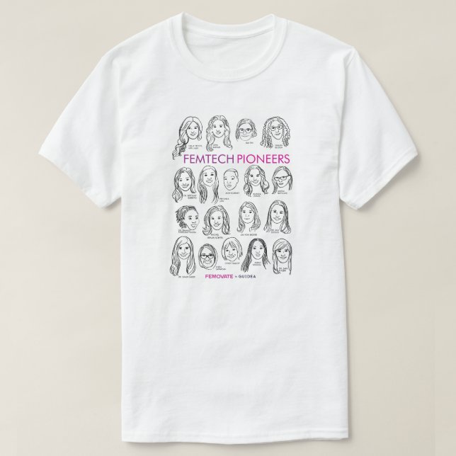 FemTech Pioneers T Shirt (Design framsida)