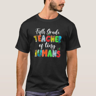 Femteklasslärare för små människor tillbaka till s t shirt