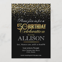 Femtio års födelsedagsfirande inbjudningar