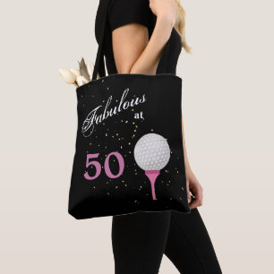 Femtio Fabulous Golf Birthday Tygkasse