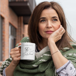 Femtio Fabulous-Personlig 50:e födelsedagen Kaffemugg