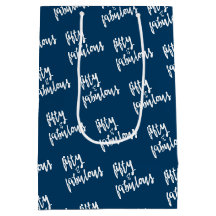 Femtio & Fabulous - Roligt Navy Blue 50 Birthday