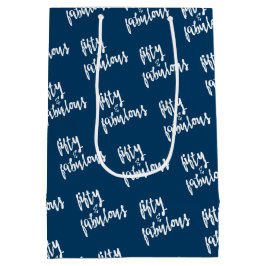 Femtio & Fabulous - Roligt Navy Blue 50 Birthday