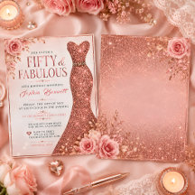Femtio & Fantastisk Glitterklänning Elegant Blommi