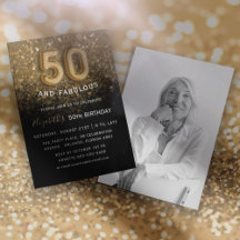 Femtio & Fantastisk Guld Glitter 50-årsdag