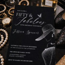 Femtio & Fantastisk Svart Glam 50-årsdag