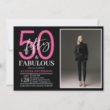 Femtio & Fantastisk Svart Skrift 50-årsfödelsedags