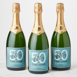 Femtio & Fantastisk Teal Script 50-årsdag