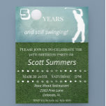 Femtio femtionde födelsedag Golf Golfer Customize Inbjudningar<br><div class="desc">Den här designen har skapats genom digital grafik. Det kan vara personlig i området att tillhandahålla eller anpassa genom att klicka för att anpassa ytterligare alternativ och ändra namn, initialer eller ord. Du kan också ändra texten färg och stil eller ta bort texten för en bilddesign. Kontakta mig på colorflowcreations@gmail.com...</div>