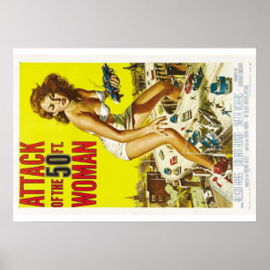 Femtio fots kvinna poster