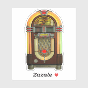 Femtio jukebox klistermärken