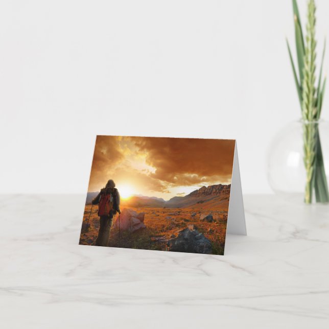 Femtio Mountain Sunset - Glacier National Park Kort (Framsida)