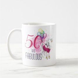 Femtio och Fabulösa Hund med ballonger Kaffemugg