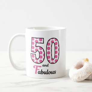 Femtio och Fabulous 50:e Födelsedagsfesten Kaffemugg