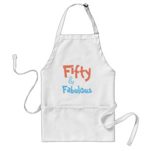 Femtio och Fabulous Birthday Apron Förkläde
