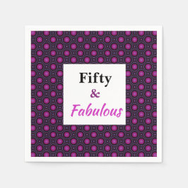 Femtio och Fabulous Birthday Collection Pappersservett