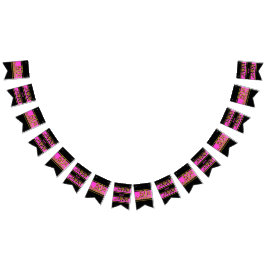 Femtio och Fabulous Black Guld Rosa 50:e födelseda Vimplar