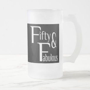 Femtio och Fabulous Frostat Ölglas