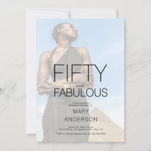Femtio och Fabulous Photo 50:e Födelsedagsfesten