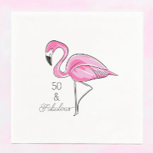 Femtio och Fabulous Rosa Flamingo