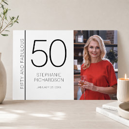 Femtio och fantastisk 50-års födelsedagsfotoposter poster
