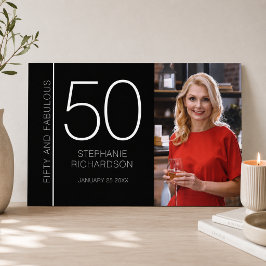 Femtio och fantastisk 50-års födelsedagsfotoposter poster
