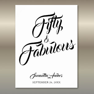 Femtio och fantastisk 50-årsfest poster