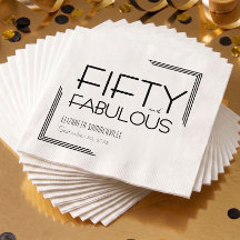 Femtio och fantastisk 50-tals deco födelsedagsfest