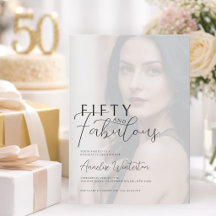 Femtio och fantastisk foto 50-års födelsedagsfest