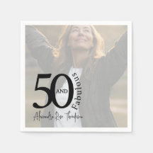 Femtio och fantastisk foto 50-års födelsedagsfest