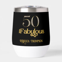 Femtio och fantastisk guldkjol svart 50-årsdag