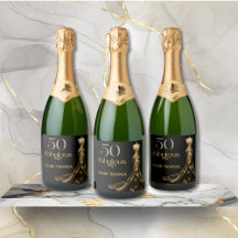 Femtio och fantastisk guldkjol svart 50-årsdag