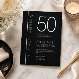 Femtio och fantastisk modern 50-årsfest inbjudningar