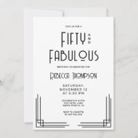 Femtio och fantastisk modern Art Deco 50-årsdag