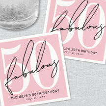 Femtio Och Fantastisk Rosa 50-årsdag