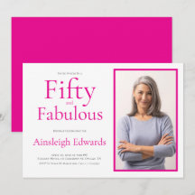 Femtio och fantastisk rosa 50-årsfest