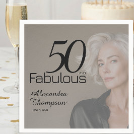 Femtio och fantastiskt Namndatum 50-årsjubileum Fo Pappersservett