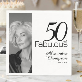 Femtio och fantastiskt Namndatum 50-årsjubileum Fo Pappersservett