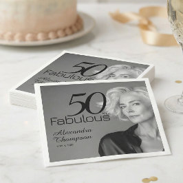 Femtio och fantastiskt Namndatum 50-årsjubileum Fo Pappersservett