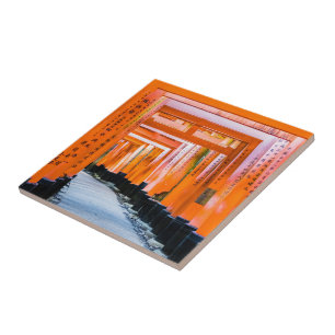 Femtio orangar - Senbon Torii, Kyoto Kakelplatta