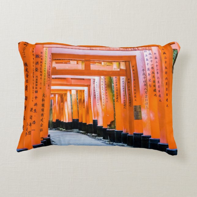 Femtio orangar - Senbon Torii, Kyoto Prydnadskudde (Baksidan)