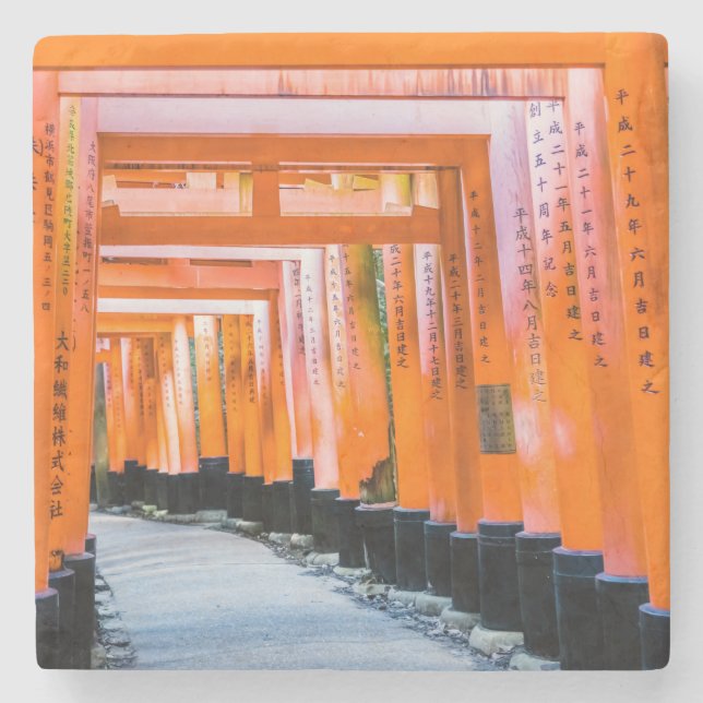 Femtio orangar - Senbon Torii, Kyoto Stenunderlägg (Framsidan)